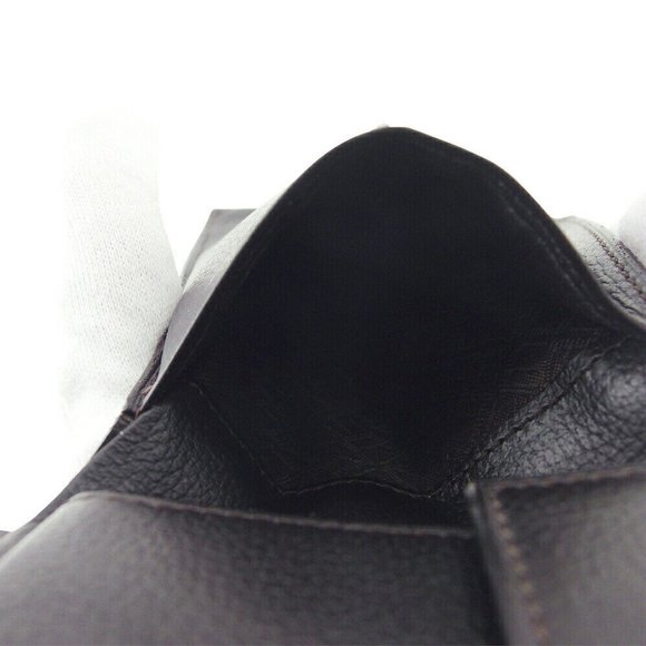 DUNHILL Bi -fold Wallet D8 PVC x Leather Authentic USED - Picture 6 of 11